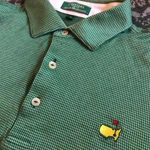 Men’s Peter Millar Masters Green Polo Size M Used